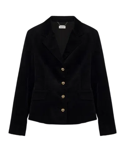 Simkhai Trueman Velvet Jacket In Black