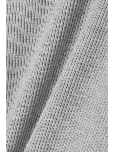 Agolde Ribbed Stretch Vest In Gray