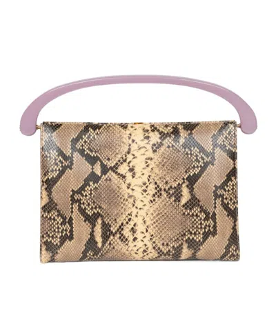 Dries Van Noten Large Leather Bag In Brown