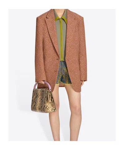 Dries Van Noten Large Leather Bag In Brown