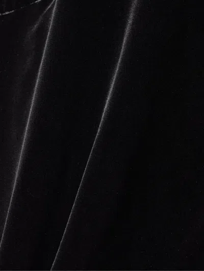 Dolce & Gabbana Velvet Maxi Dress In Black