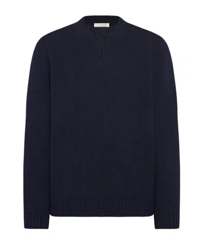 The Row Creed Sweater In Cashmere In Black