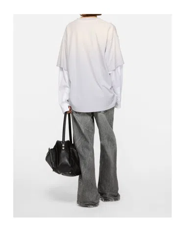 Acne Studios Belted Trousers In Gray