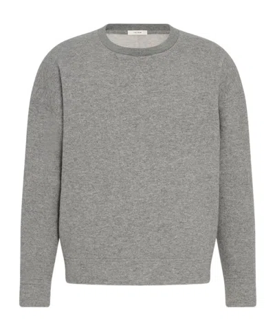The Row Sedrik Sweatshirt In Cashmere And Cotton In Gray