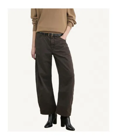 Nili Lotan Casual Pants With Belt Loops In Brown