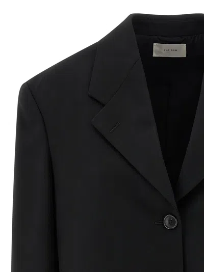 The Row Long-sleeved Suit Jacket In Black