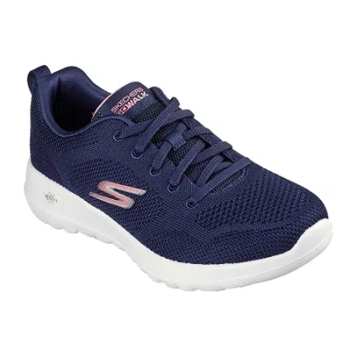 Skechers Gowalk Joy Violet Womens Walking Shoes In Blue