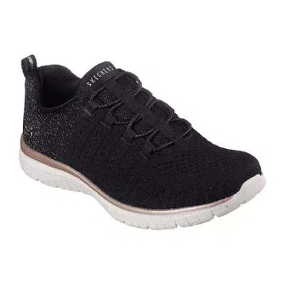 Skechers Virtue Lucent Womens Sneakers In Black