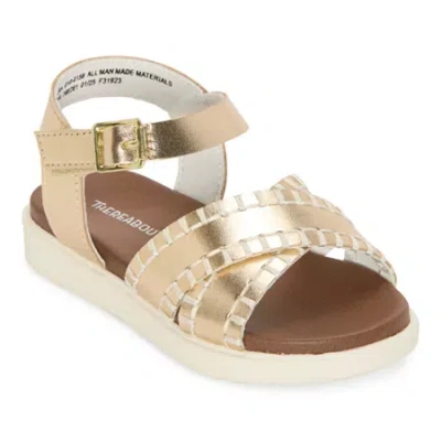 Thereabouts Toddler Girls Lil Sara Strap Sandals In Yellow