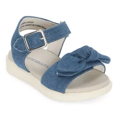 Thereabouts Toddler Girls Lil Ruby Strap Sandals In Blue