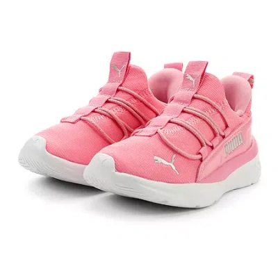 Puma One4all 2.0 Pink Glitz Little Kid Girls Running Shoes In Pink