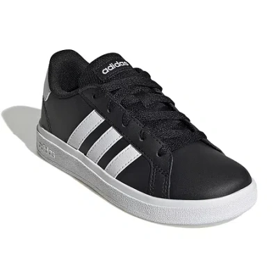 Adidas Originals Grand Court 2.0 Big Kid Unisex Sneakers In Black