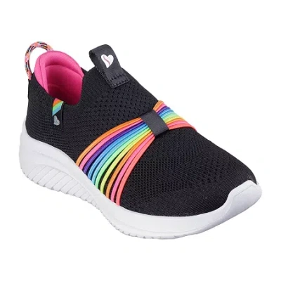 Skechers Ultra Flex 3.0 Rainbow Speed Little Kid Girls Sneakers In Multi
