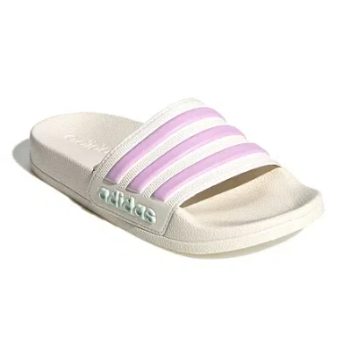 Adidas Originals Little & Big Kid Girls Adilette Shower Slide Sandals In White