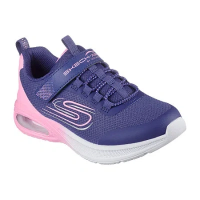 Skechers Microspec Max Advance Fly 3.0 Little Kid Girls Sneakers In Blue
