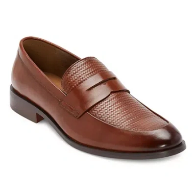 J. Ferrar Harlow Mens Moc Closed Toe Slip-on Shoe In Brown