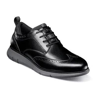 Nunn Bush Stance Mens Wing Closed Toe Oxford Shoes In Black