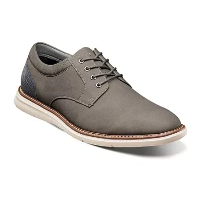 Nunn Bush Chase Plain Toe Mens Round Closed Toe Oxford Shoes In Gray