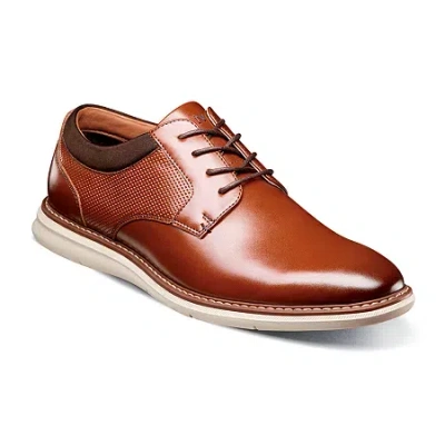 Nunn Bush Mens Chase Plain Toe Oxford Shoes In Brown