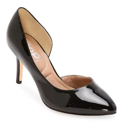 Pop Avienna Womens Pointed Closed Toe Stiletto Heel Pumps In Black