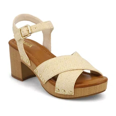 Mia Girl Womens Seraphina Heeled Sandals In Nude