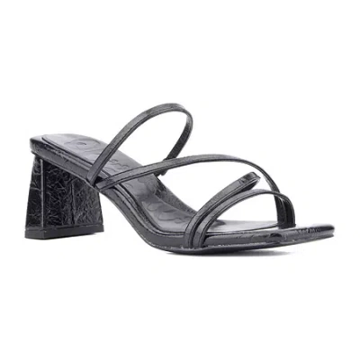 Olivia Miller Womens Limelight Heeled Sandals In Black