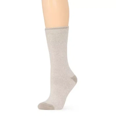 Heat Holders Lite Viola Womens 1 Pair Crew Socks In Gray