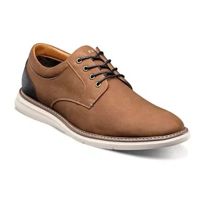 Nunn Bush Chase Mens Round Closed Toe Oxford Shoes In Brown