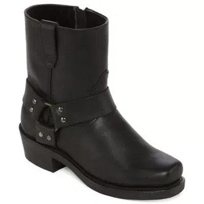 Dingo Mens Western Boots With Zip - 7" In Black