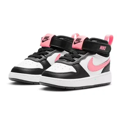 Nike Court Borough Mid 2 Toddler Girls Sneakers In White