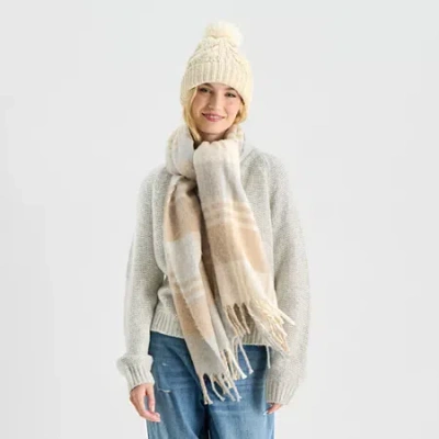 Mixit Chenille 2-pc. Cold Weather Set In Sand