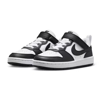 Nike Court Borough Low Little Kid Unisex Sneakers In Black