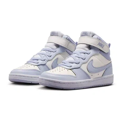 Nike Court Borough Mid Little Kid Unisex Sneakers In White