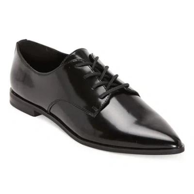 Worthington Ingalls Womens Pointed Closed Toe Oxford Shoes In Black