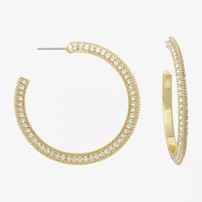 Mixit Womens 50.6mm Hoop Earrings In Gold