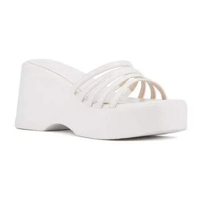 Olivia Miller Womens Dreamer Wedge Sandals In Multi
