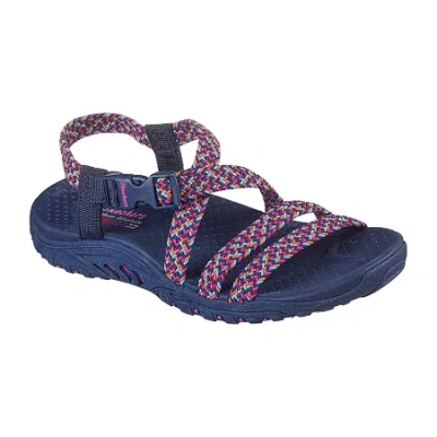 Skechers Womens Reggae Adore You Strap Sandals In Blue