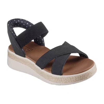 Bobs From Skechers Skechers Bobs Womens Sun Ray Strap Sandals In Black