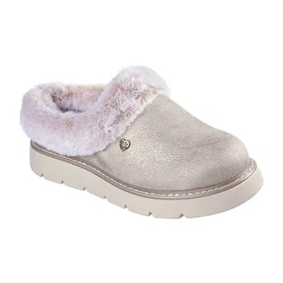 Bobs From Skechers Skechers Bobs Keepsakes Lite Luxe Lifts Womens Memory Foam Slip-on Slippers In Neutral