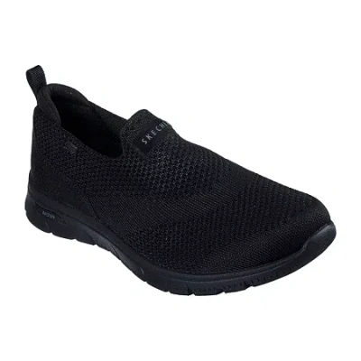 Skechers Arch Fit Refine 2.0 Cascade Womens Slip-on Walking Shoes In Black