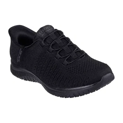 Skechers Hands Free Slip-ins Virtue Valsea Womens Bike Closed Toe Work Shoes In Black