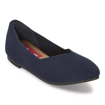 Pop Adeline Womens Round Closed Toe Slip-on Shoe In Blue