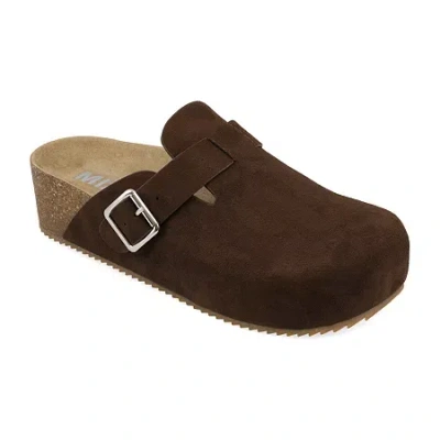 Mia Girl Abey Womens Round Closed Toe Clogs In Brown