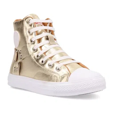 Dingo Knarly High Top Sneaker In Gold