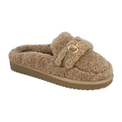 Mia Girl Madie Womens Moccasin Slippers In Brown