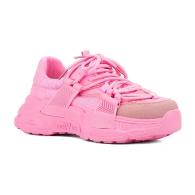 Olivia Miller Love Story Low Top Womens Moc Closed Toe Slip-on Shoe In Pink