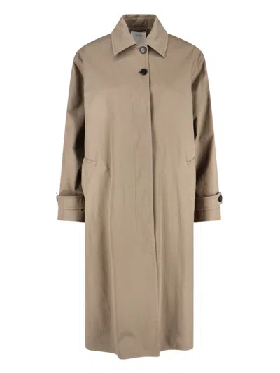 The Row 'lolana' Trench Coat In Brown