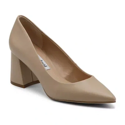 Charles David Ayra Womens Pointed Closed Toe Block Heel Pumps In Green
