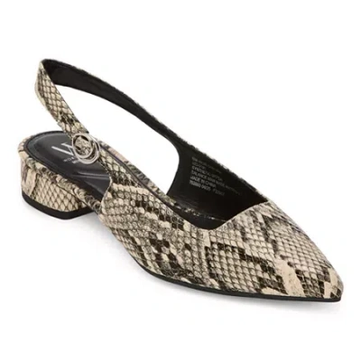 Worthington Cutter Womens Pointed Closed Toe Ballet Flats In White