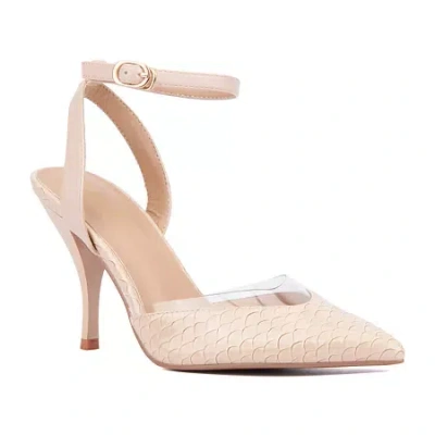 Torgeis Willow Womens Pointed Closed Toe Stiletto Heel Pumps In Neutral